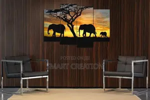 4 Panel Wall Art Framed