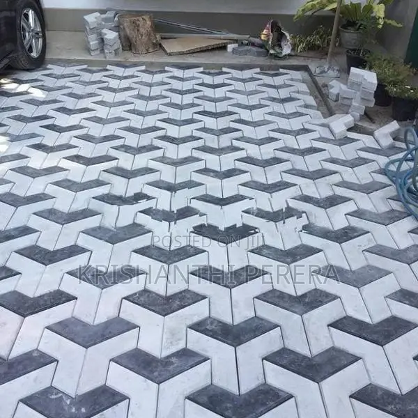 Grass Planting interlock paving