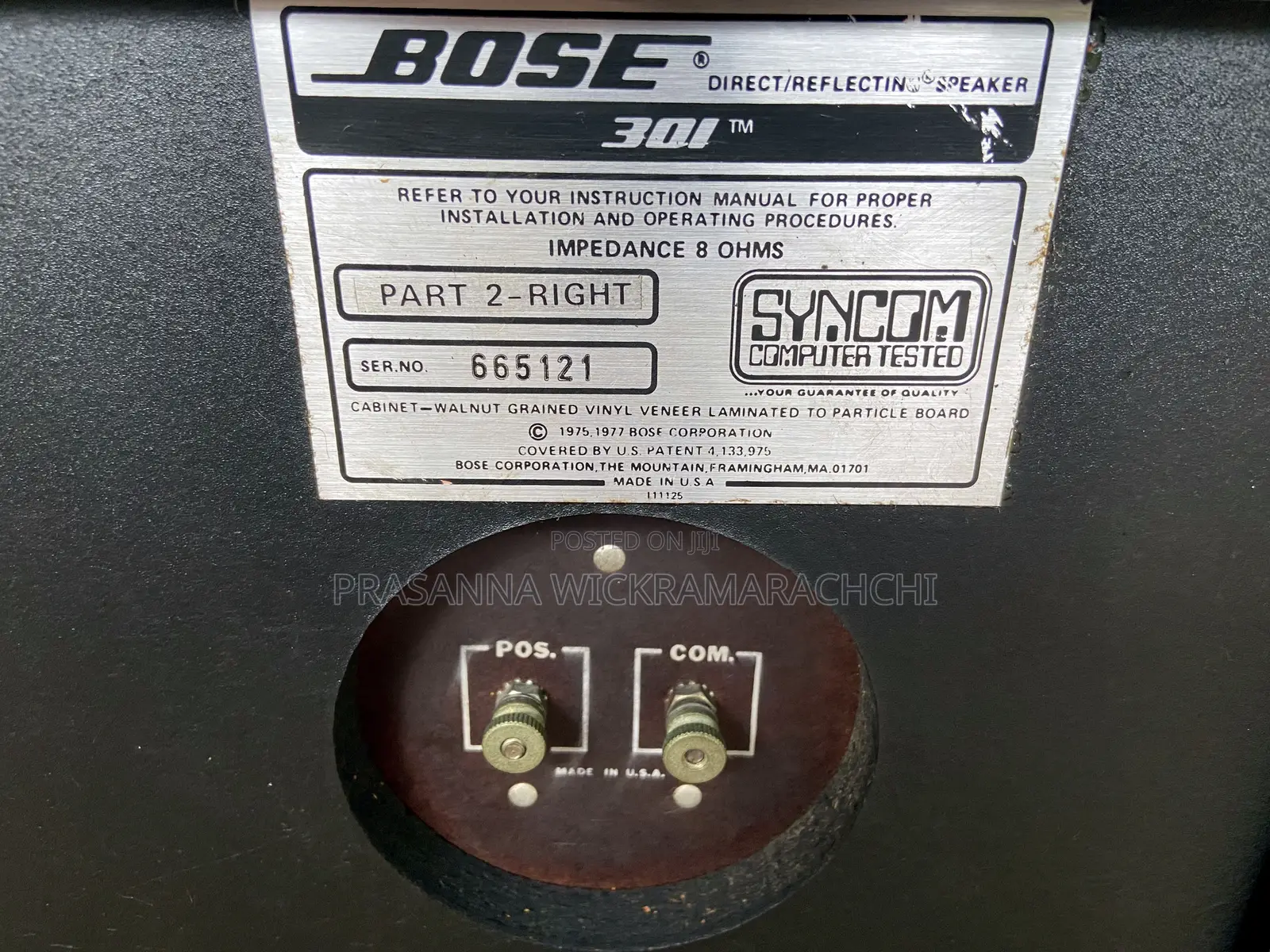Bose 301 Series 1 Direct/Reflecting Speaker