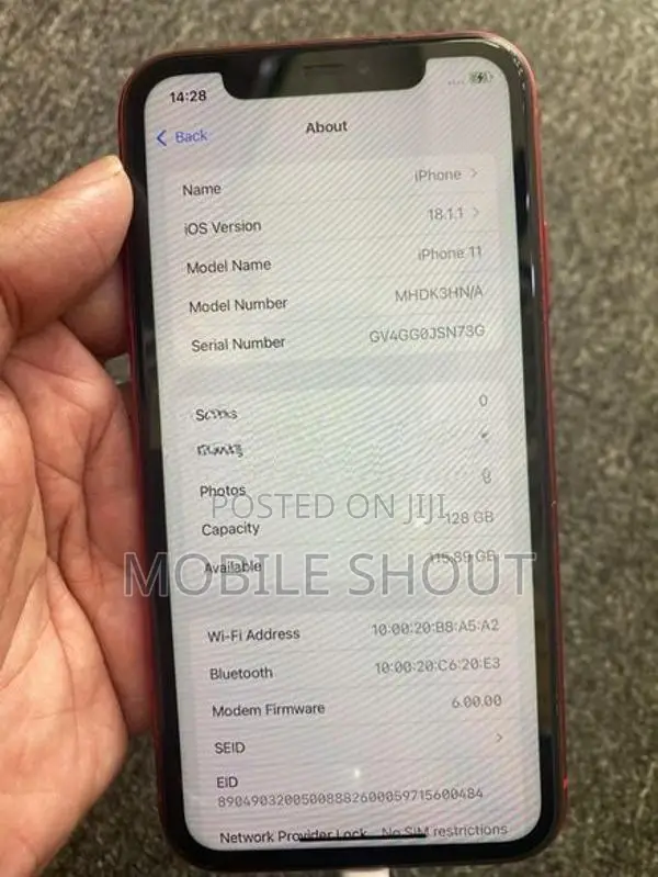 Apple iPhone 11 128GB (Used)