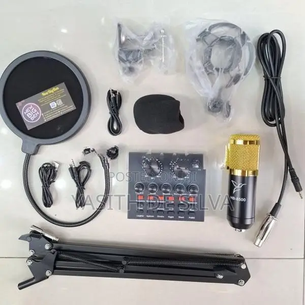 V8 Live Sound Card BM800 Mic Full set