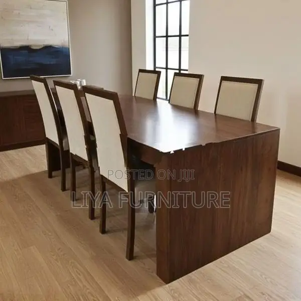 Dinning Table with 6 Cushion Chairs -Li 25