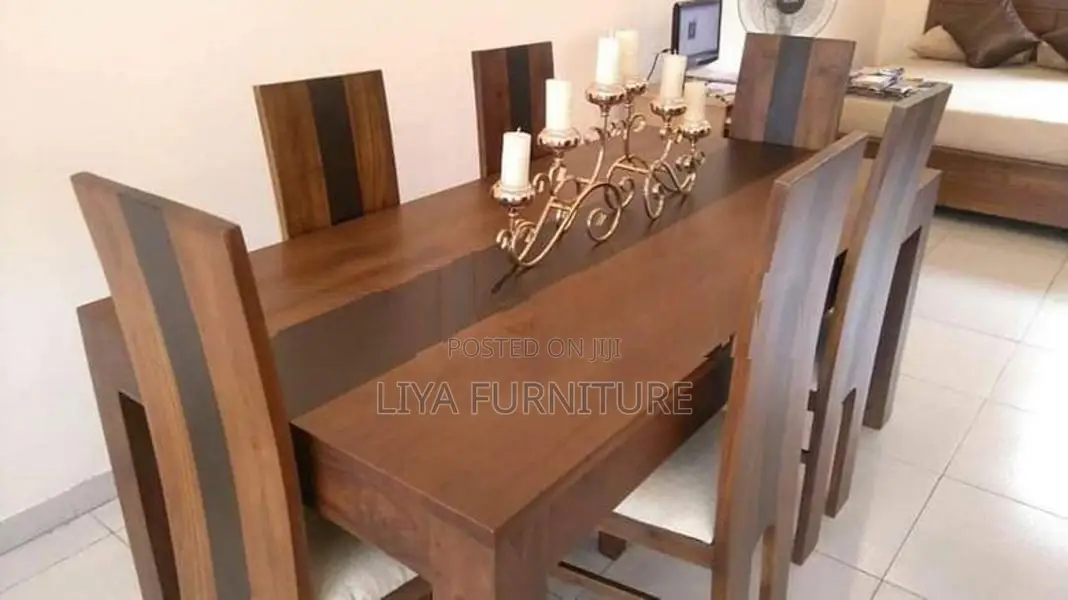 Latest Dinning Table with 6 Chairs -Li 57