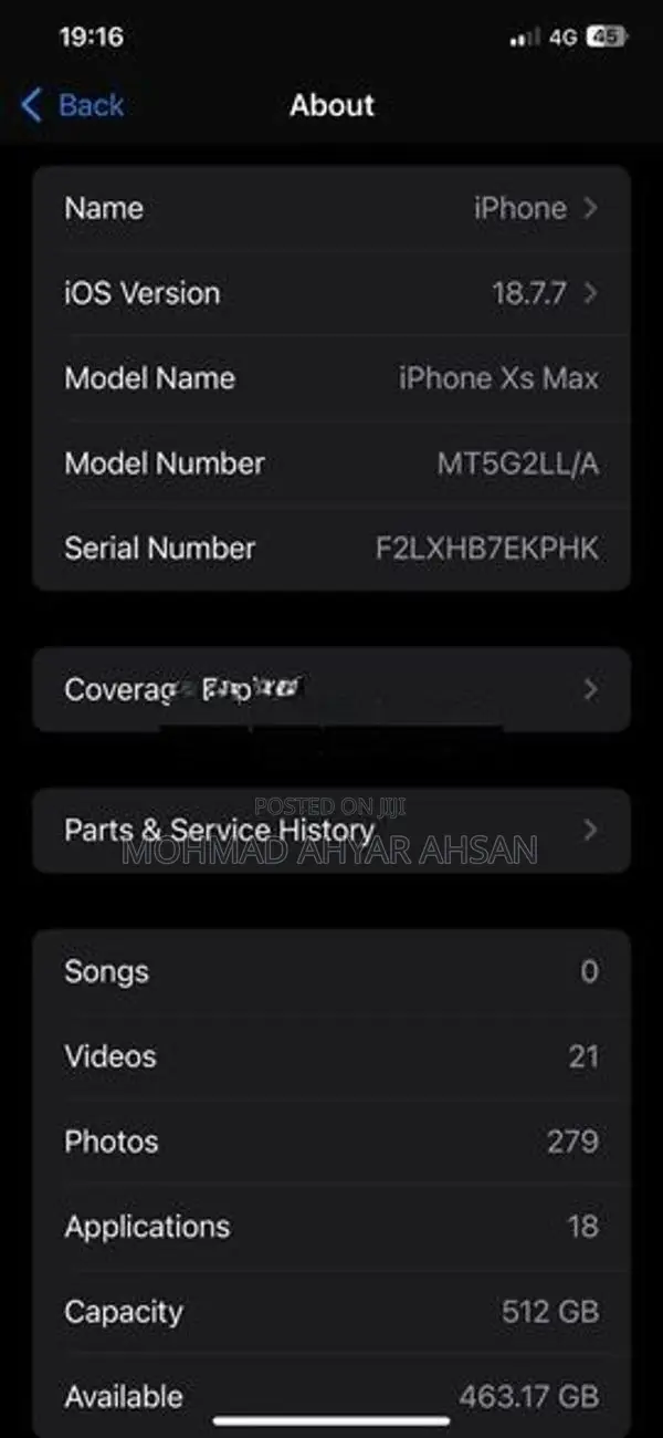 Apple iPhone XS Max (Used)