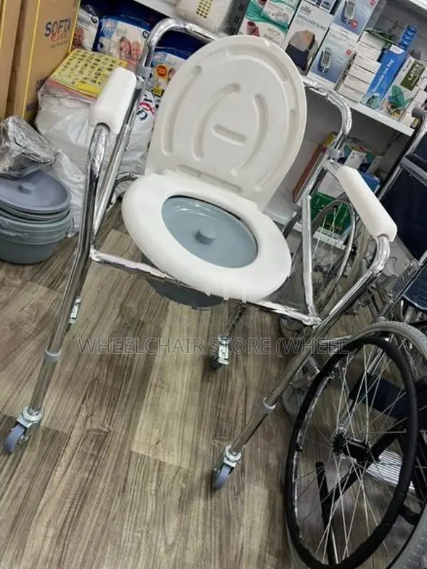 Commode Chair with Wheels