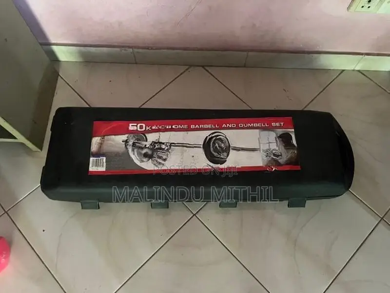 50Kg Chrome Barbell with Dumbell