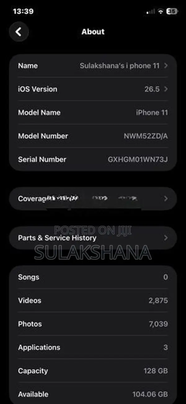 Apple iPhone 11 i phone (Used)