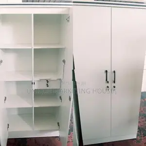 Modern 2 D Full Shelf White Cupboards