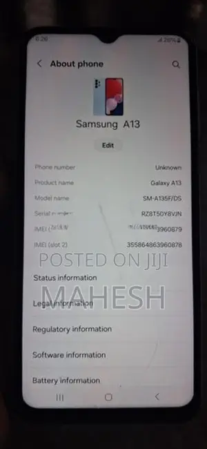 Samsung Galaxy A13 (Used)