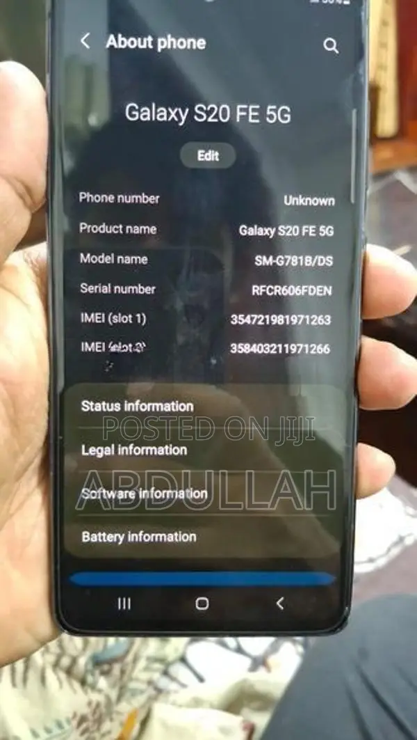Samsung Galaxy S20FE 5G (Used)