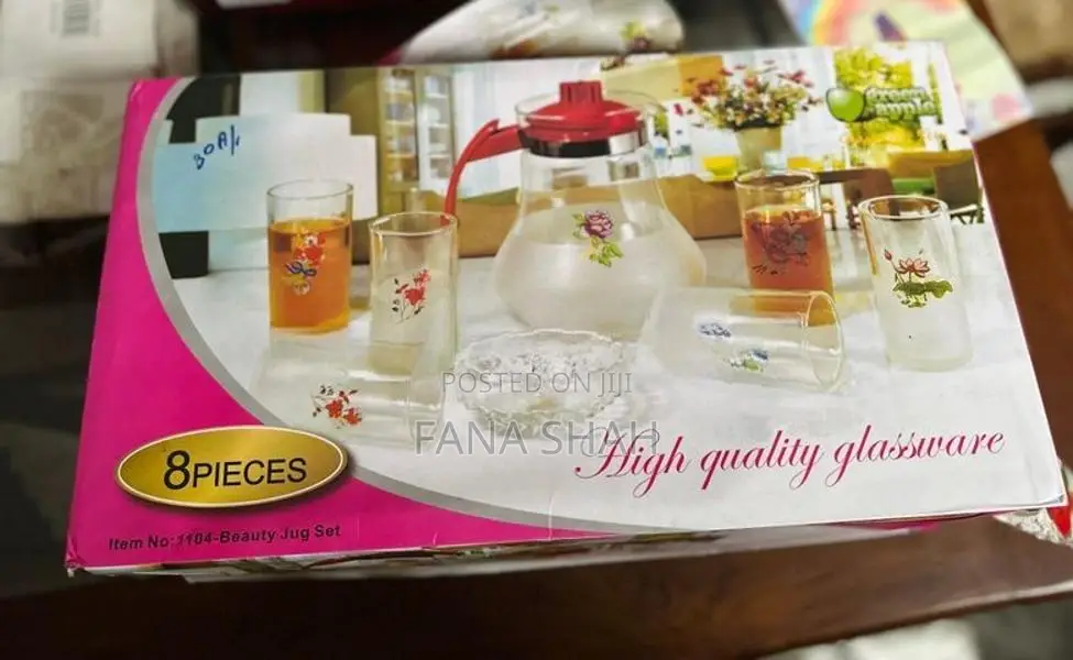 8-Piece Beauty Glass Jug Set