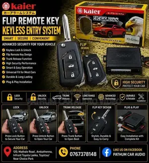 Kaier Flip Remote key Keyless Entry Lock Unlock