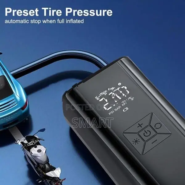 Portable Smart Air Compressor Pump – Digital Display