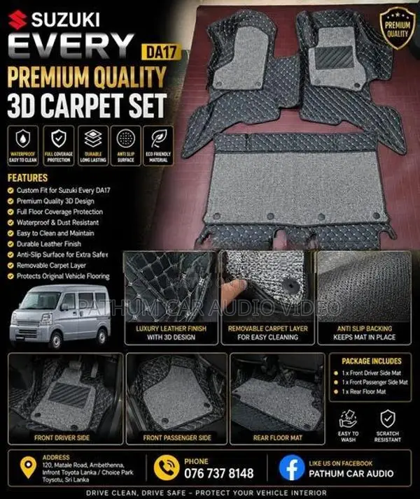 Suzuki Every Da17 Premium 3D Carpet Set