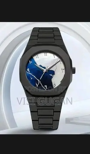Arabic Dial Watch for Men Waterproof Quartz Wrist Black Band