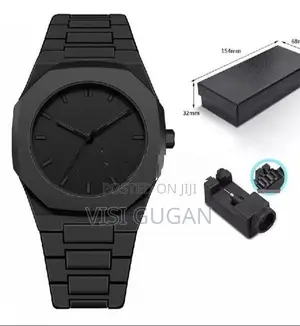 Arabic Dial Watch for Men Waterproof Quartz Wrist Black Band