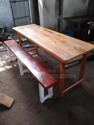 Table with Bench 6ft ×15inch Mahogani