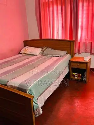 Queen Size Bed with Spring Mattress