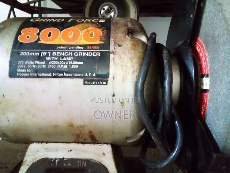 Bench grinder with lamp 200 mm