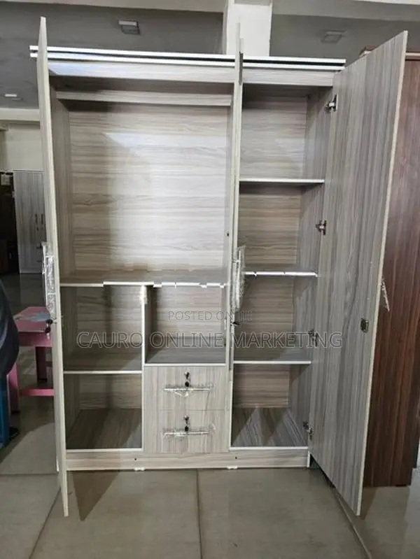 New Melamine 3 Door Cupboard Wardrobe
