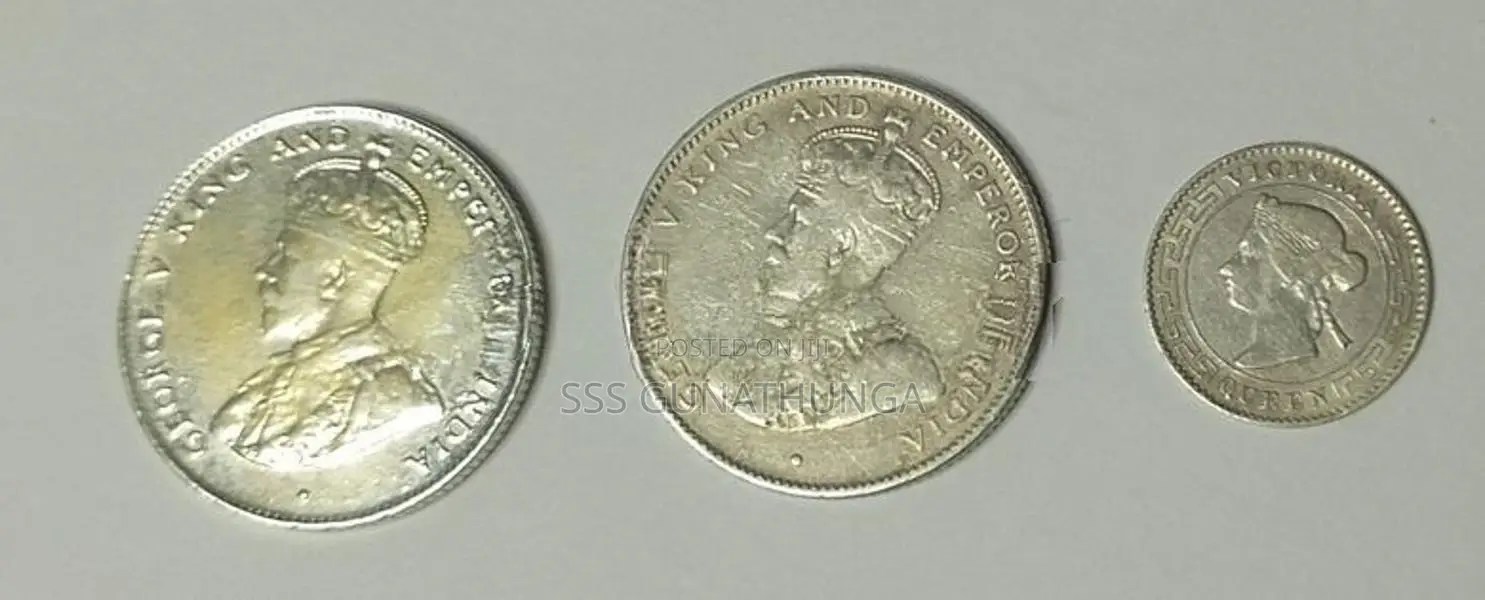 Ceylon Old Silver Coins