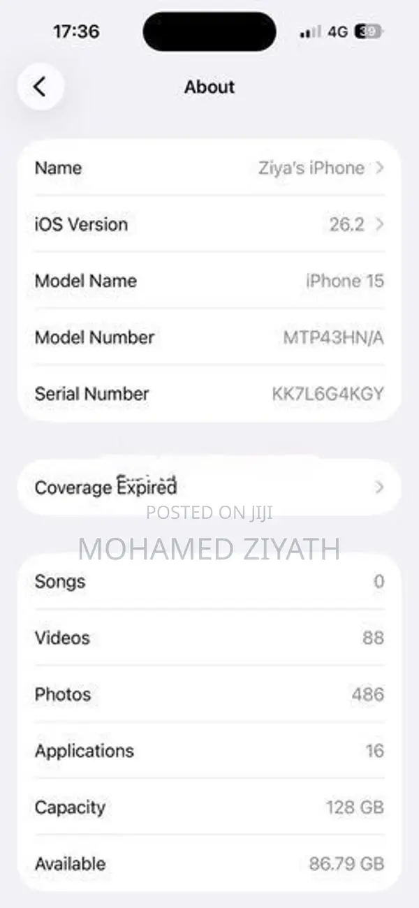 Apple iPhone 15 (Used)