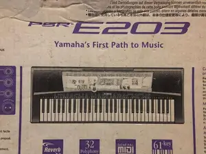 Yamaha PSR- E203 Organ Keyboard