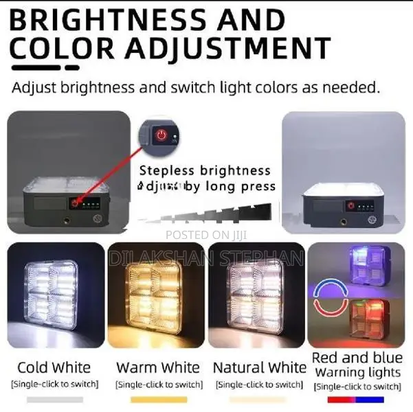 100W Rechargeable Solar Charging Flood light