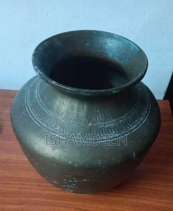 Antique Brass Lota – Hand Engraved