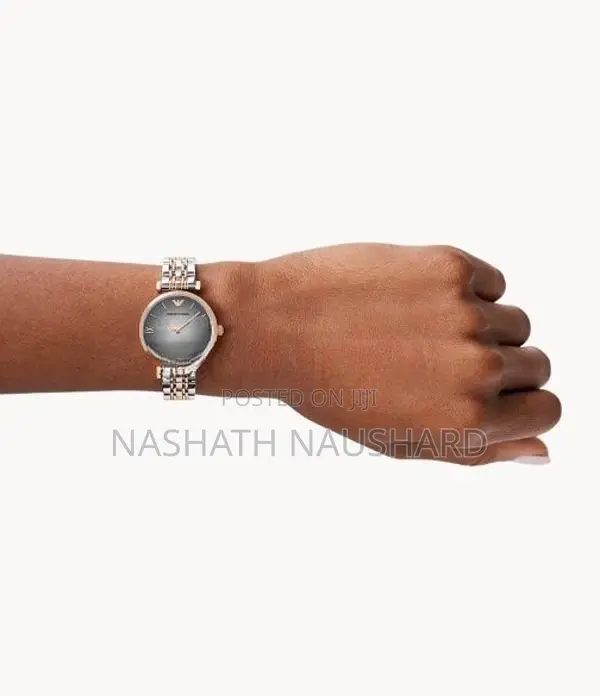 Authentic Emporio Armani Ladies Two-Tone Luxury Watch