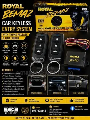 Lock Unlocking Remote Key Royal BEMAZ Branded