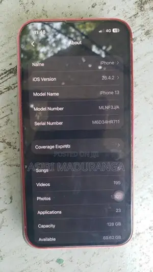 Apple iPhone 13 I Phone (Used)