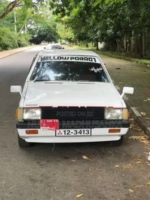 Mitsubishi Lancer White 1985