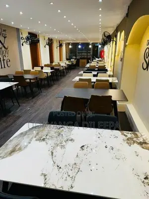 Restaurant Dining Table with Cushion Chairs