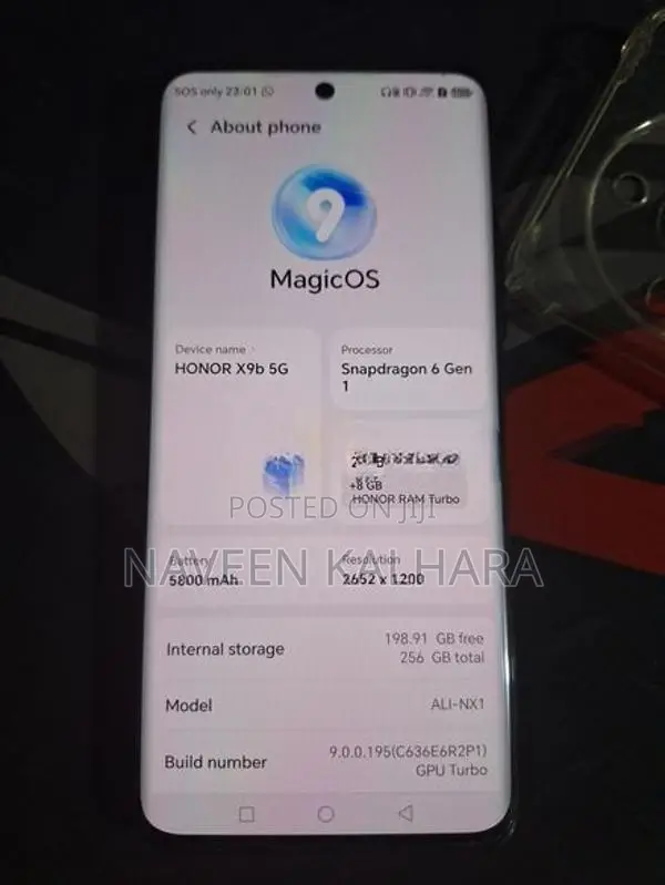Honor x9B 5G 12/256G (Used)