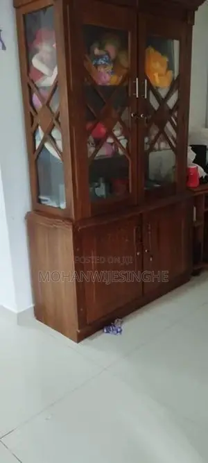 Wooden Gass Cupboard