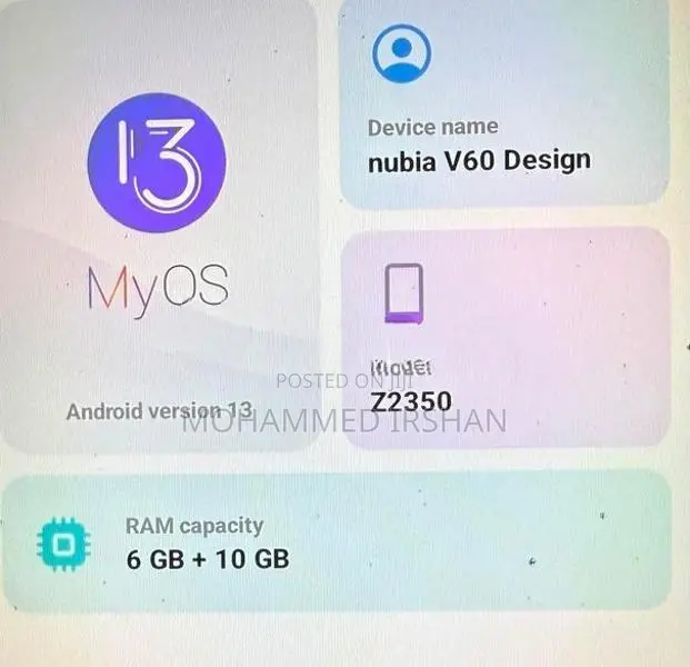 ZTE Nubia V60 Design (Used)