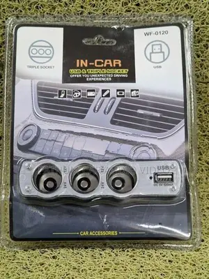 Usb with Triple Socket Adapter