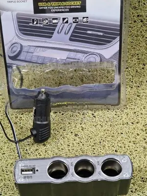 Usb with Triple Socket Adapter