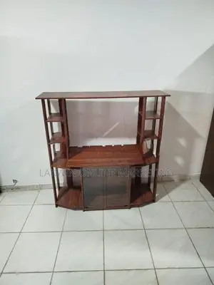 Melamine Upper Stripe TV Stand
