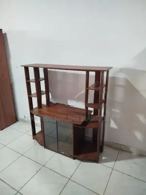 Melamine Upper Stripe TV Stand
