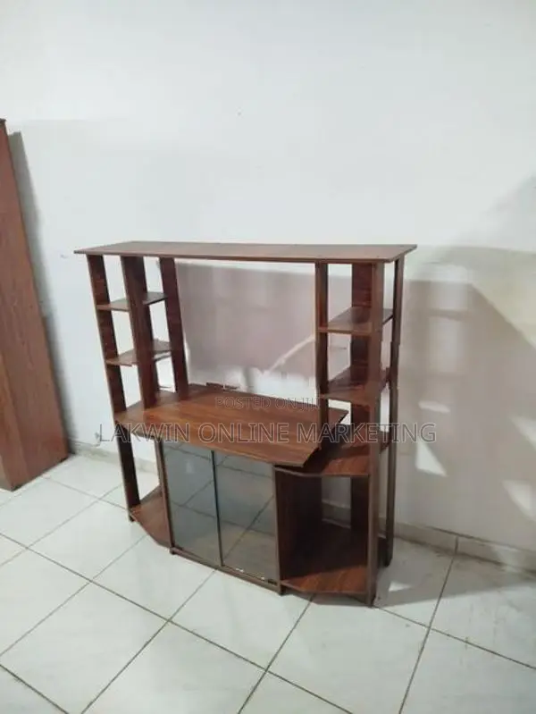 Melamine Upper Stripe TV Stand