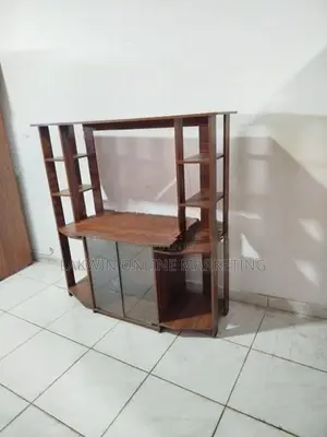 Melamine Upper Stripe TV Stand