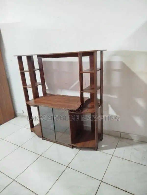 Melamine Upper Stripe TV Stand