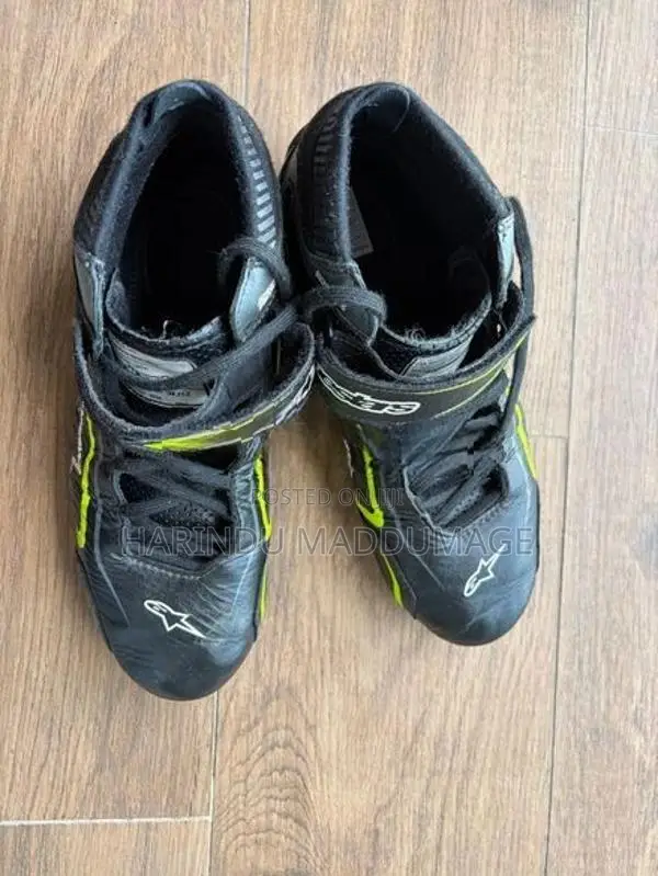 Alpinestars Tech-1 T Professional Race Boots (Black/Fluro Yellow)
