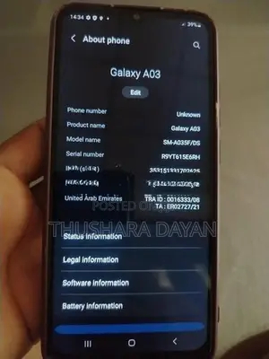 Samsung Galaxy A03 1 (Used)