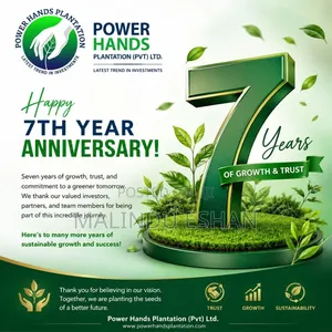 Tax Free Investment With Power Hands Plantation 30%Annually
