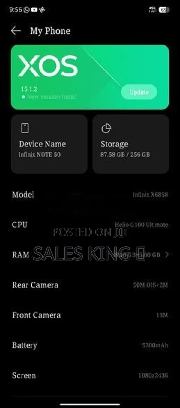 Infinix Note 50 (Used)