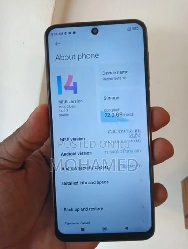 Xiaomi Redmi Note 9S 6+6GB 128GB (Used)