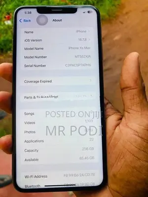 Apple iPhone XS Max 256GB (Used)
